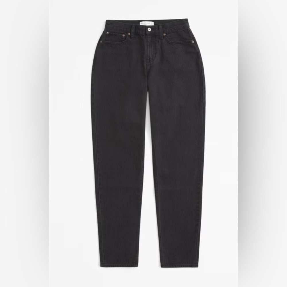 Abercrombie & Fitch Black Curve Love Tappered Jeans